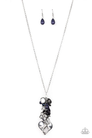 Beach Buzz Blue Paparazzi Lanyard Necklace