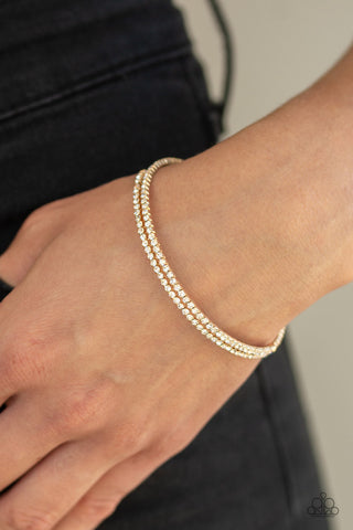 Sleek Sparkle Gold Paparazzi Bracelet