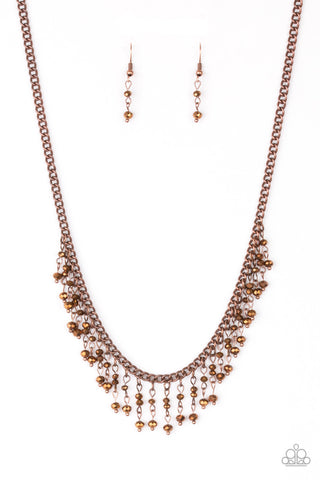 Sporadic Sparkle Copper Paparazzi Necklace