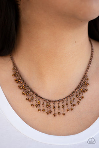 Sporadic Sparkle Copper Paparazzi Necklace