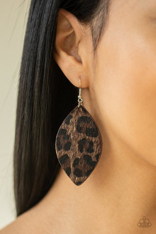 GRR-irl Power! Brown Paparazzi Earrings