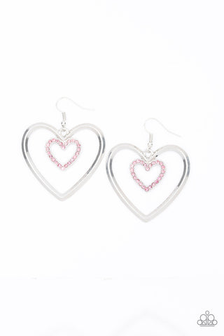 Heart Candy Couture Pink Paparazzi Earrings