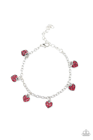 Valentine Vibes Red Paparazzi Bracelet