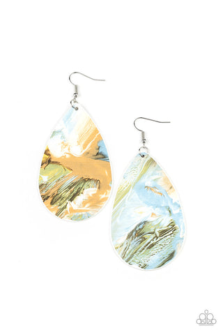 Mesmerizing Mosaic Multi Pastel Paparazzi Earrings