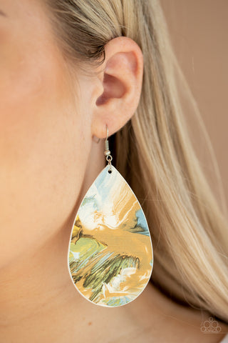 Mesmerizing Mosaic Multi Pastel Paparazzi Earrings