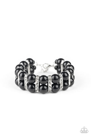 Glowing Glam Black Paparazzi Bracelet