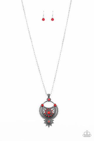 Solar Energy Red Paparazzi Necklace