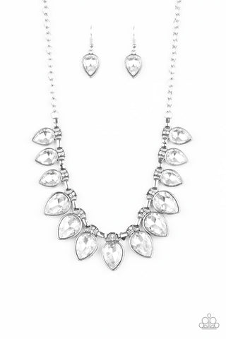 FEARLESS is More White Paparazzi Necklace