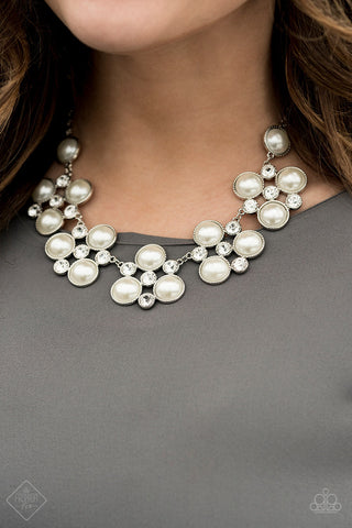 Night at the Symphony White Paparazzi Necklace