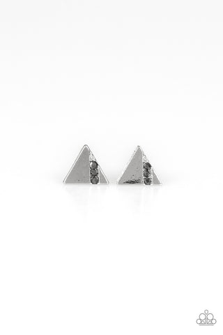 Pyramid Paradise Silver Paparazzi Earrings