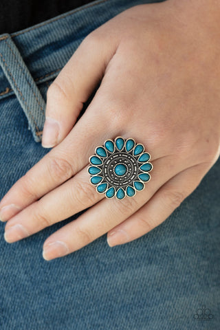Posy Paradise Blue Paparazzi Ring