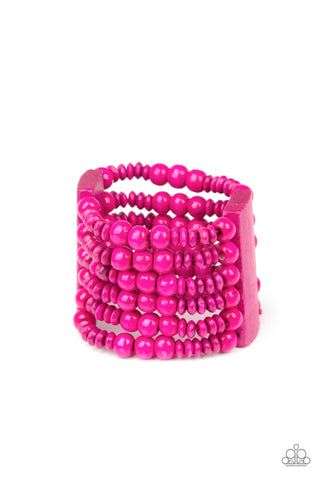 Don't Stop BELIZE-ing Pink Paparazzi Bracelet