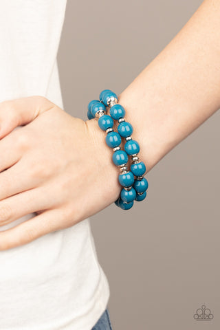 Bubble Blast Off Blue Paparazzi Bracelet