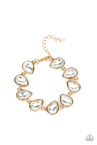 Free Rein Gold Paparazzi Bracelet