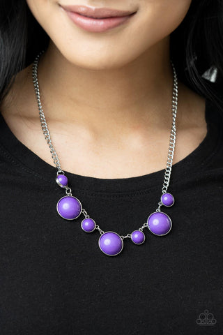 Prismatically POP-tastic Purple Paparazzi Necklace