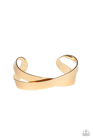 Haven't SHEEN Nothing Yet Gold Paparazzi Bracelet