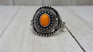 Oasis Moon Orange Paparazzi Ring