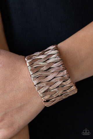 Take it or WEAVE It Copper Paparazzi Bracelet