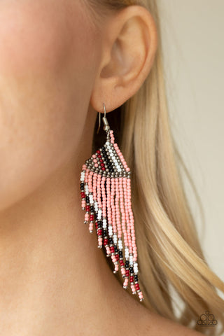 Bodaciously Bohemian Orange Paparazzi Earrings