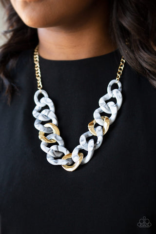 I Have a HAUTE Date White Paparazzi Necklace