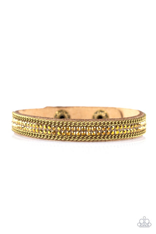 Babe Bling Brass Paparazzi Bracelet