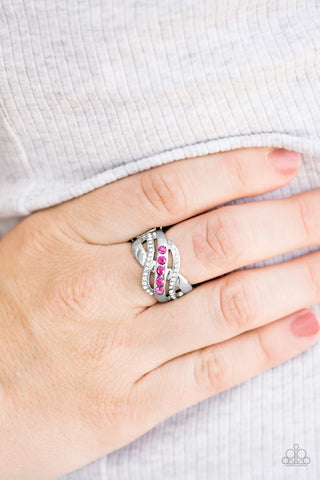 Flirting with Sparkle Pink Paparazzi Ring