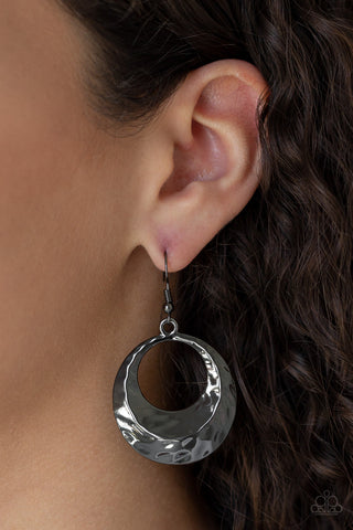 Savory Shimmer Black Paparazzi Earrings