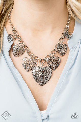 Love Lockets Silver Paparazzi Necklace