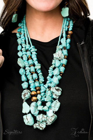 The Monica 2019 Zi Collection Blue Paparazzi Necklace