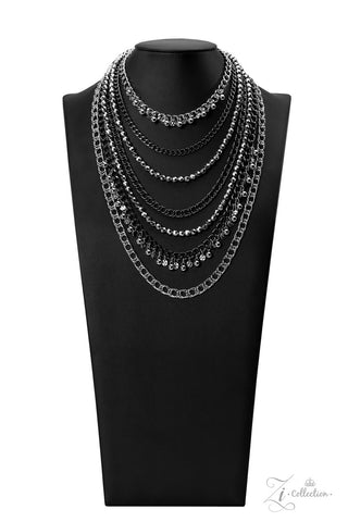 Audacious - 2022 Zi Collection - Gunmetal and Silver Chain Paparazzi Necklace