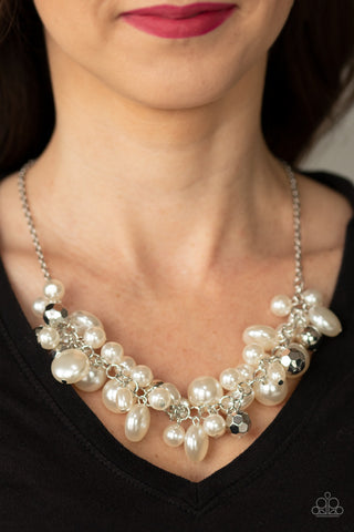 Battle of the Bombshells White Paparazzi Necklace
