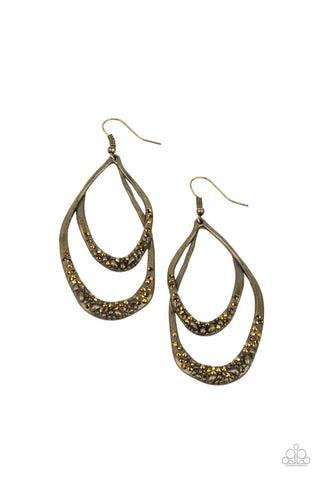 Beyond Your GLEAMS Brass Paparazzi Earrings