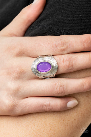 Calm and Classy Purple Paparazzi Ring