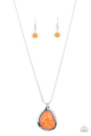 Canyon Oasis Orange Paparazzi Necklace
