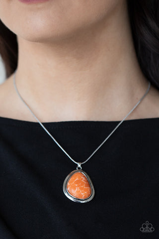 Canyon Oasis Orange Paparazzi Necklace