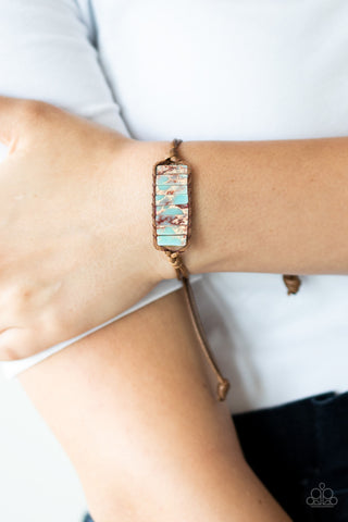 Canyon Warrior Blue Paparazzi Bracelet