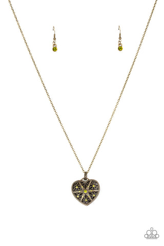 Casanova Charm Green Paparazzi Necklace