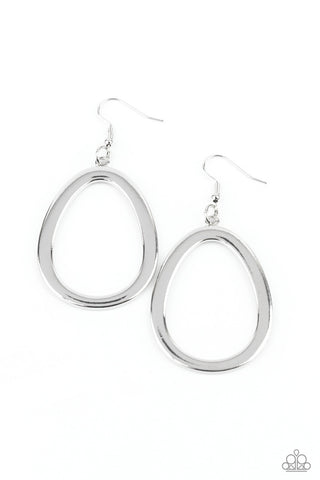 Casual Curves Silver Paparazzi Earrings