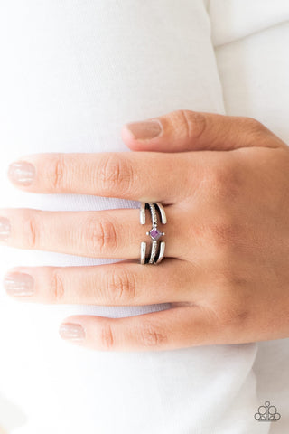 City Center Purple Paparazzi Ring