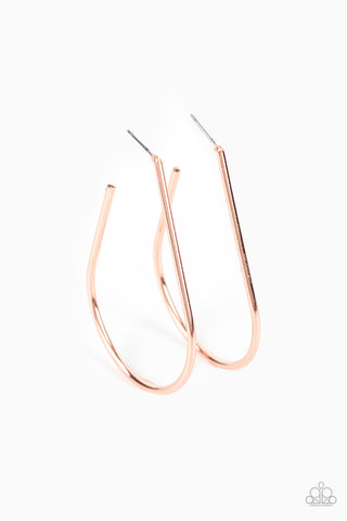 City Curves Copper Paparazzi Earrings