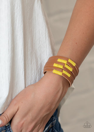 Country Colors Yellow Paparazzi Bracelet