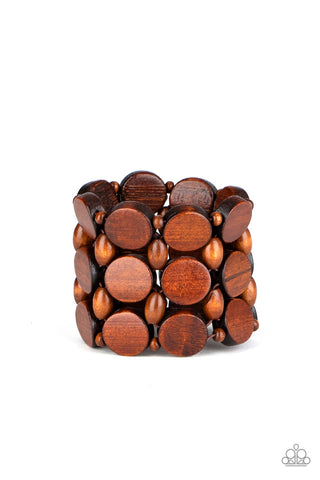 Cruising Coronado Brown Paparazzi Bracelet