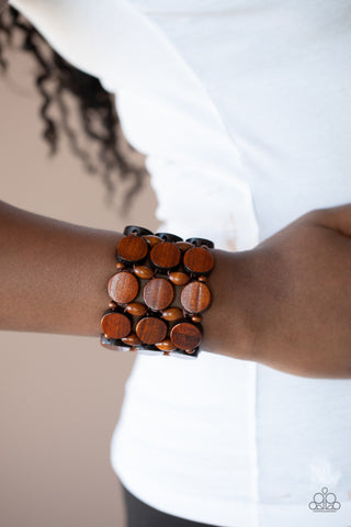 Cruising Coronado Brown Paparazzi Bracelet