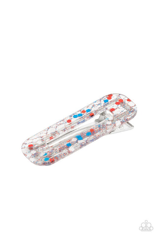 Cue the Sparklers - Multi - Patriotic Paparazzi Hair Clip