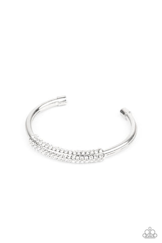 Day to Day Dazzle White Paparazzi Bracelet