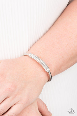 Day to Day Dazzle White Paparazzi Bracelet