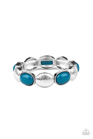 Decadently Dewy Blue Paparazzi Bracelet