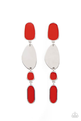 Deco by Design Red Paparazzi Earrings
