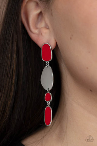 Deco by Design Red Paparazzi Earrings