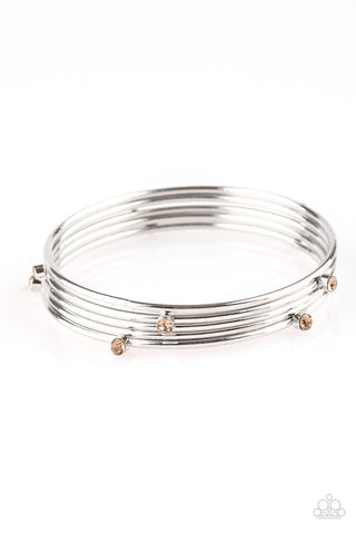 Delicate Decadence Brown Paparazzi Bracelet